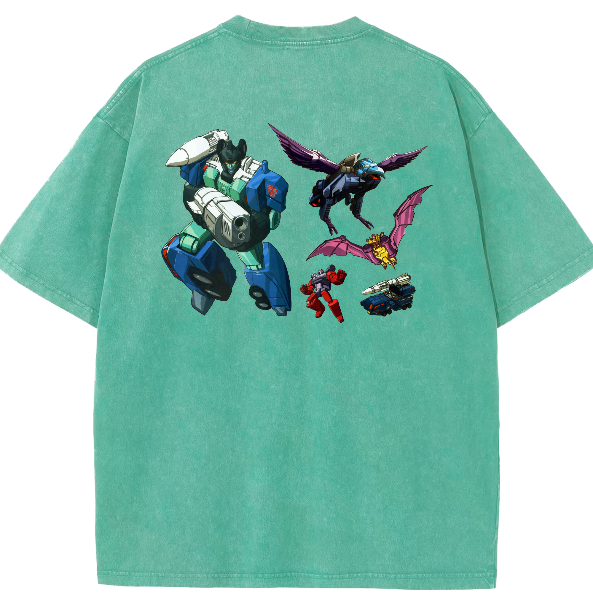 （画像用）  綿100% ヴィンテージ風 半袖Tシャツ（背面プリント）